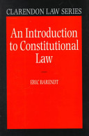 An introduction to constitutional law /