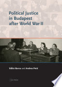 Political justice in Budapest after World War II /