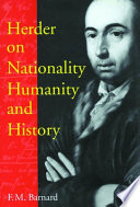 Herder on nationality, humanity, and history