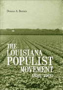 The Louisiana populist movement, 1881-1900