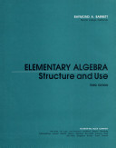 Elementary algebra, structure and use /