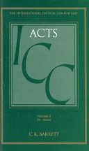 A critical and exegetical commentary on the acts of the apostles /