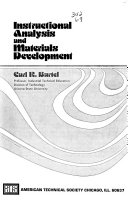 Instructional analysis and materials development /
