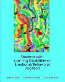 Students with learning disabilities or emotional/behavioral disorders /