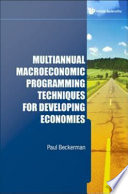 Multiannual macroeconomic programming techniques for developing economies