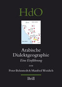 Arabische Dialektgeographie eine Einführung /
