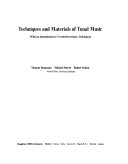 Techniques and materials of tonal music : with an introduction to twentieth-century techniques /