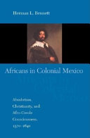 Africans in Colonial Mexico absolutism, Christianity, and Afro-Creole consciousness, 1570-1640 /