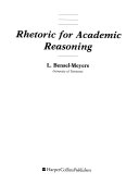 Rhetoric for academic reasoning /
