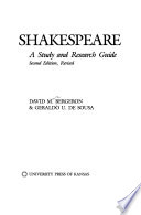 Shakespeare : a study and research guide /