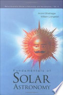 Fundamentals of solar astronomy
