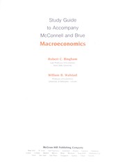 Macroeconomics : study guide to accompany /
