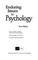 Enduring issues in psychology /