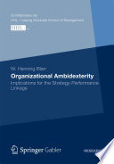 Organizational Ambidexterity Implications for the Strategy-Performance Linkage /