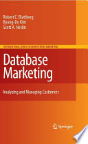 Database Marketing Analyzing and Managing Customers /
