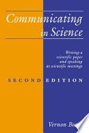 Communicating in science : writing a scientific paper and speaking at ... /