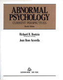 Abnormal psychology : current perspectives /