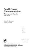 Small group communication : theory and practice /