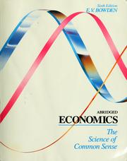 Abridged economics : the science of common sense /