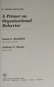 A primer on organizational behavior /