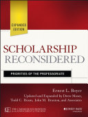 Scholarship reconsidered : priorities of the professoriate /
