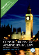 Constitutional and administrative law. 14th ed. : updating supplement /