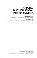Applied mathematical programming /