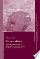 Means matter market fructification of innovative American poetry in the late 20th century /