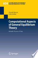 Computational Aspects of General Equilibrium Theory Refutable Theories of Value /