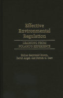 Effective environmental regulation learning from Poland's experience /