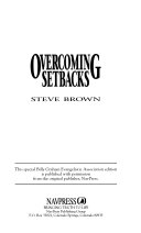 Overcoming setbacks /