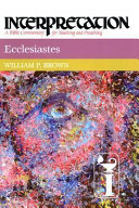 Ecclesiastes : a bible commentary for teaching and preaching /
