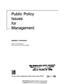 Public policy for management /