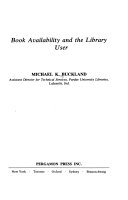 Book availability and the library user /