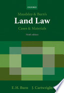 Maudsley & Burn's land law : cases & materials /