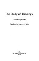 The study of theology /