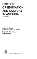 History of education and culture in America /