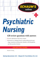 Schaum's outline of psychiatric nursing /