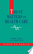 Trust matters in health care