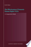 The effectiveness of domestic human rights NGOs a comparative study /