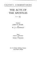 The acts of the apostles : vol. 1 :1-13 /