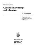 Cultural anthropology and education /