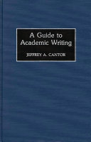 A guide to academic writing /