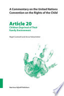 Article 20 children deprived of their family environment /