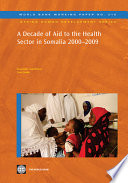 A decade of aid to the health sector in Somalia (2000-2009)