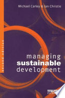 Managing sustainable development /