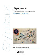 Syntax a generative introduction /