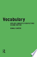 Vocabulary applied linguistic perspectives /