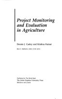 Project monitoring and evaluation in agriculture /