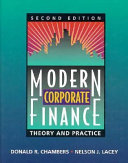 Modern corporate finance /